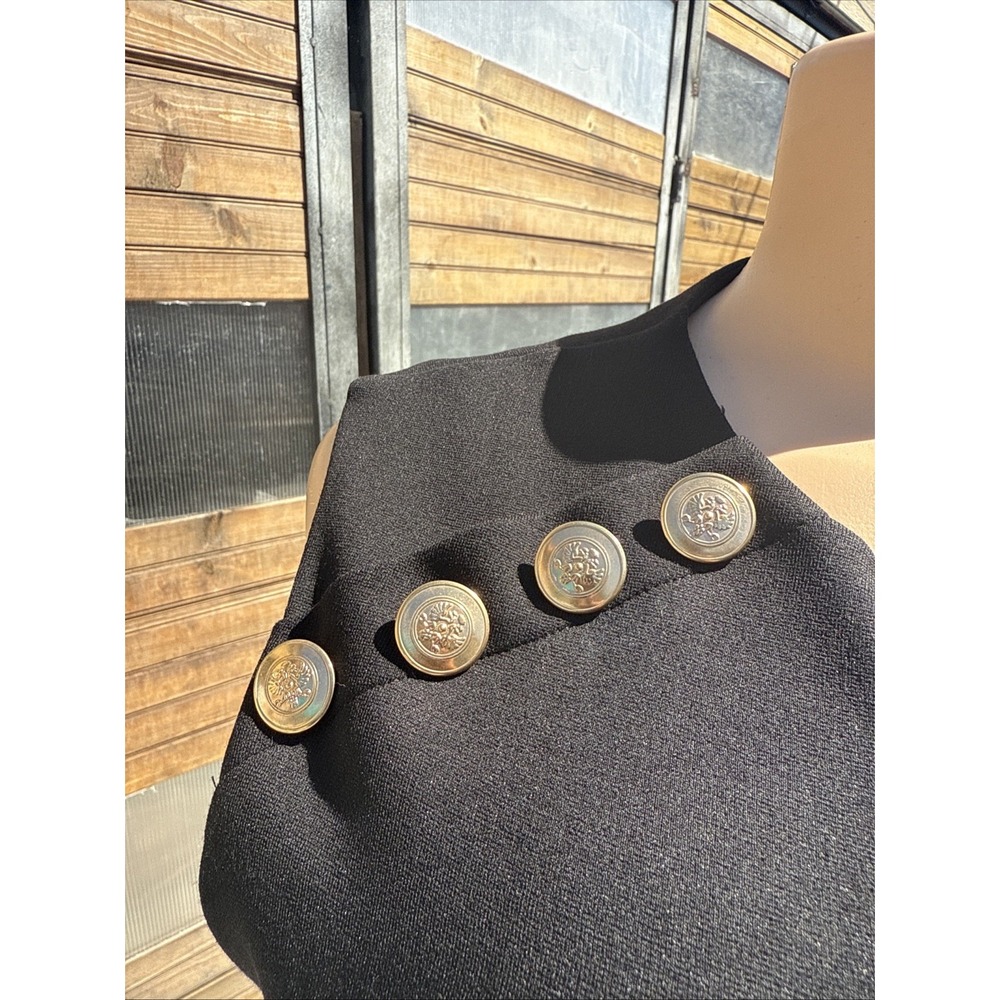 Zara MIDI DRESS WITH  Gold  BUTTONS  Sizes M - Picture 6 of 13